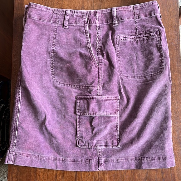 J Jill purple corduroy cargo skirt - Picture 9 of 10
